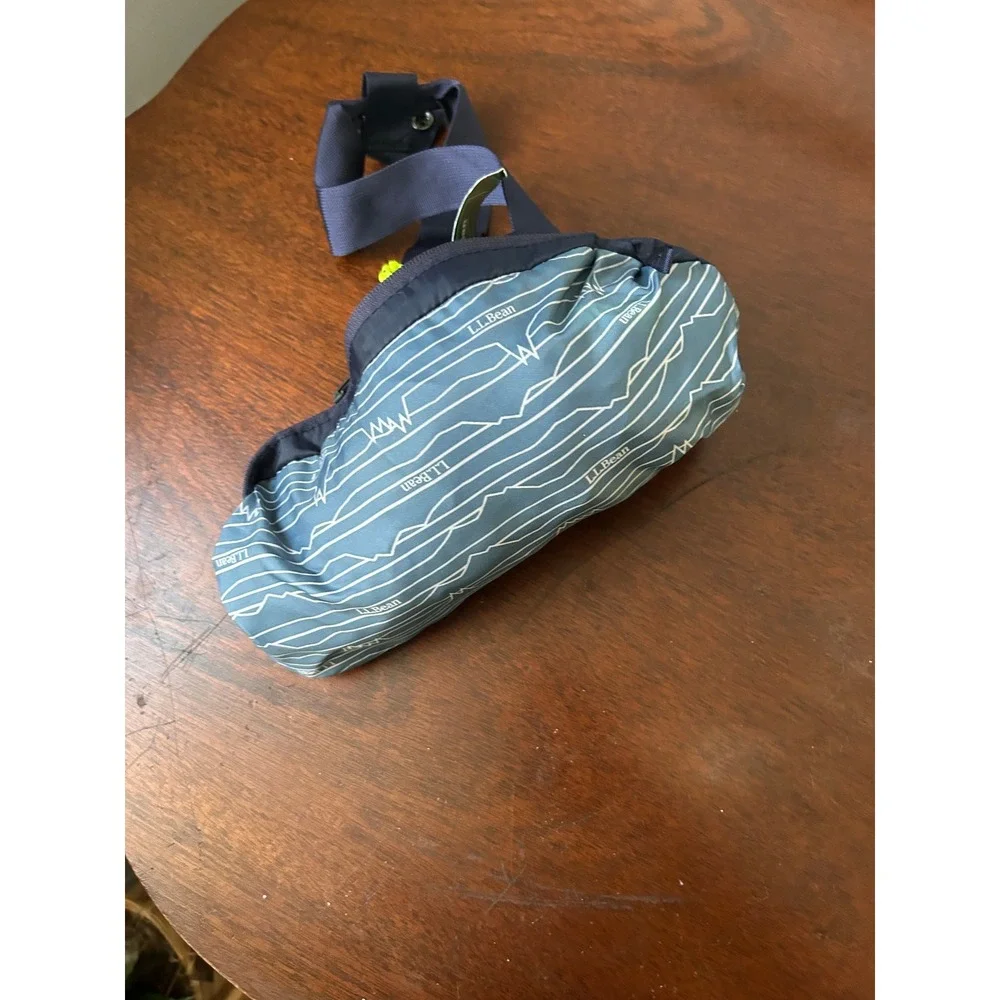 LL Bean Stowaway II Duffle Bag Bright Navy Packable Travel Gym Bag 512872